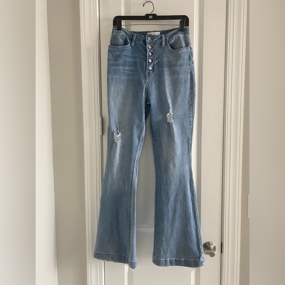 YMI Light Blue Flare & Wide Leg Jeans